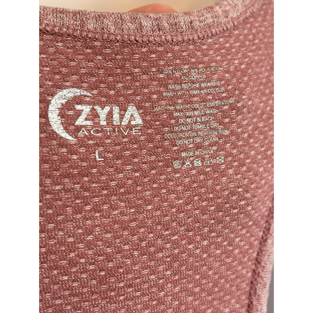 Zyia poppy copper charged tank size Large preowned - Picture 2 of 8